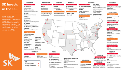 SK United States Investment Business Map May 2022 preview